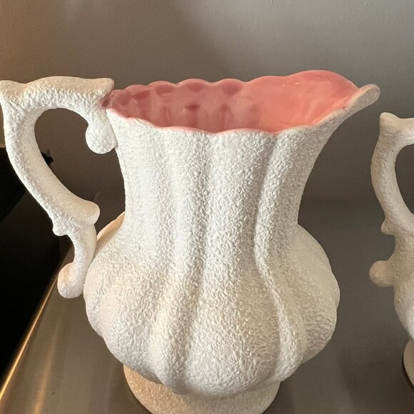 3 Small Decorative Pitchers Pink/White - Picture 11 of 11